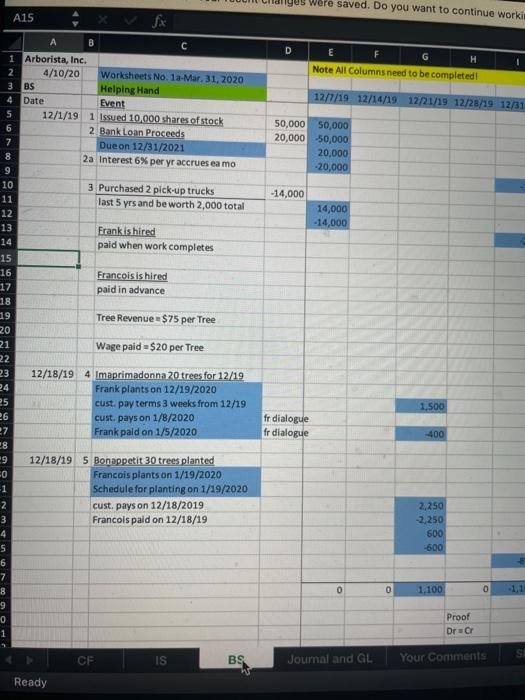  this is suppose to be a balence sheet , filled out