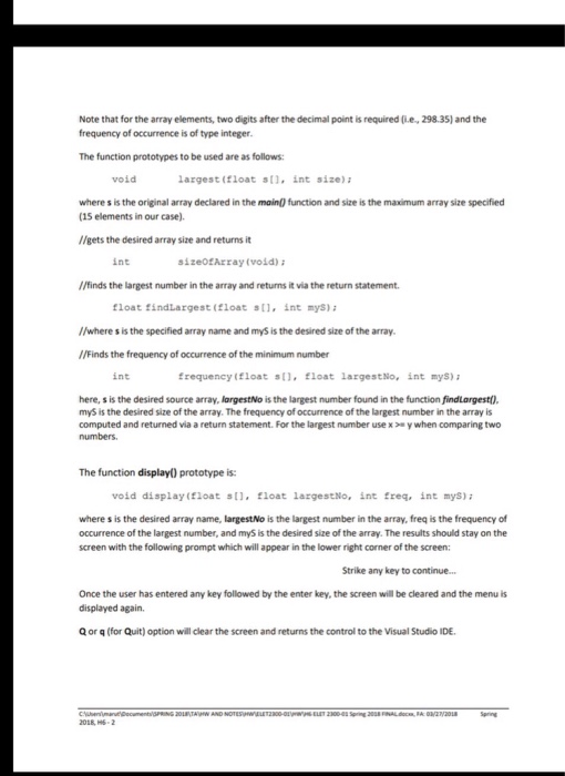 that uses user-defined functions arrays, and a random number generator Upon program