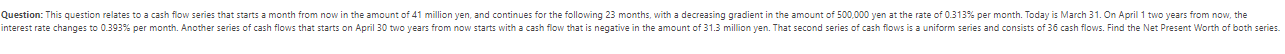  Please answer using interest factor method Question: This question relates to