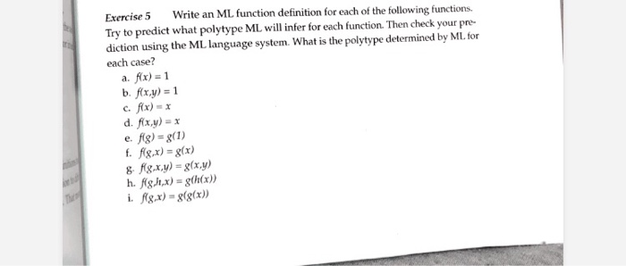  PLEASE WRITE IN NOTEPAD++ SQL Please!!! Write an ML function definition