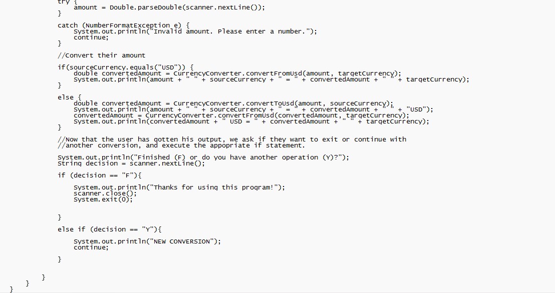 would have it say 120.0 CAD = ...GBP, but instead it's printing