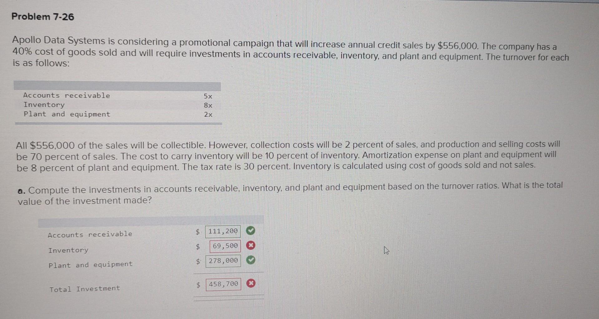Apollo Data Systems is considering a promotional campaign that will increase