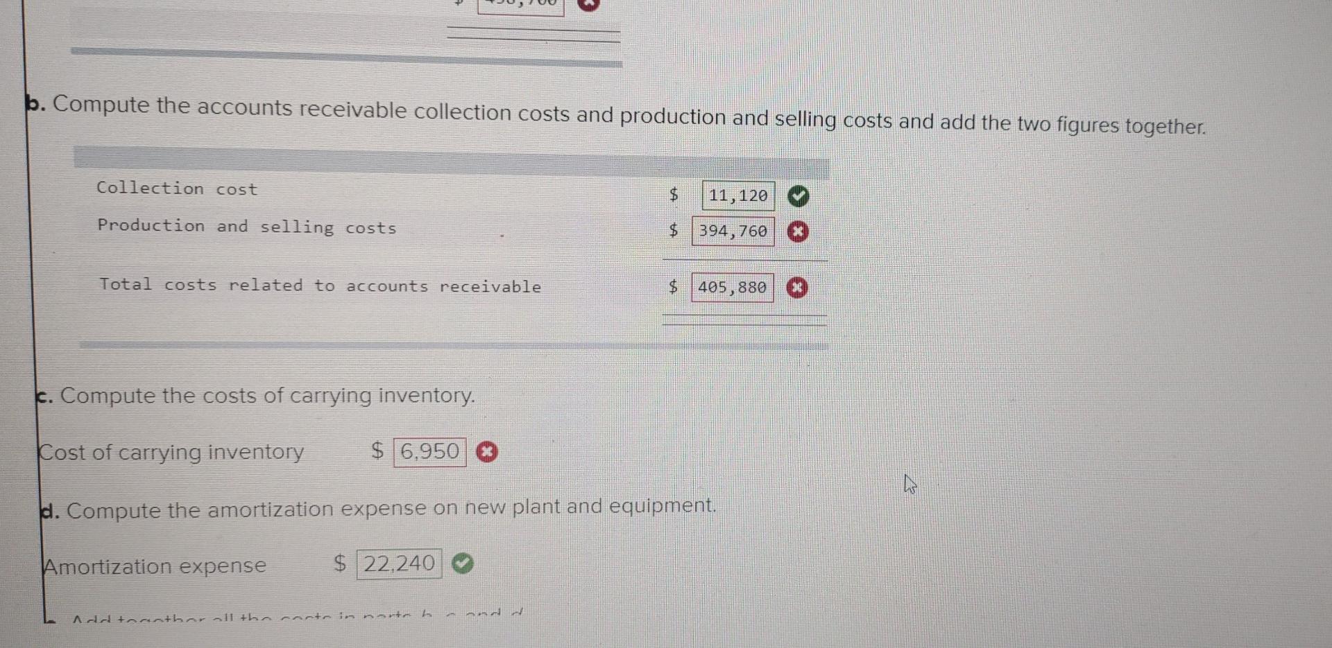 annual credit sales by $556,000. The company has a 40% cost of