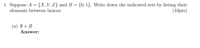  I'm thinking it is just "null" and not "null set" 1.