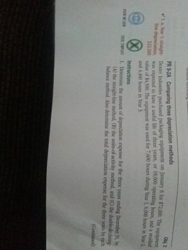 how to do steps 1 2 and 3 PR 9-2A Comparing