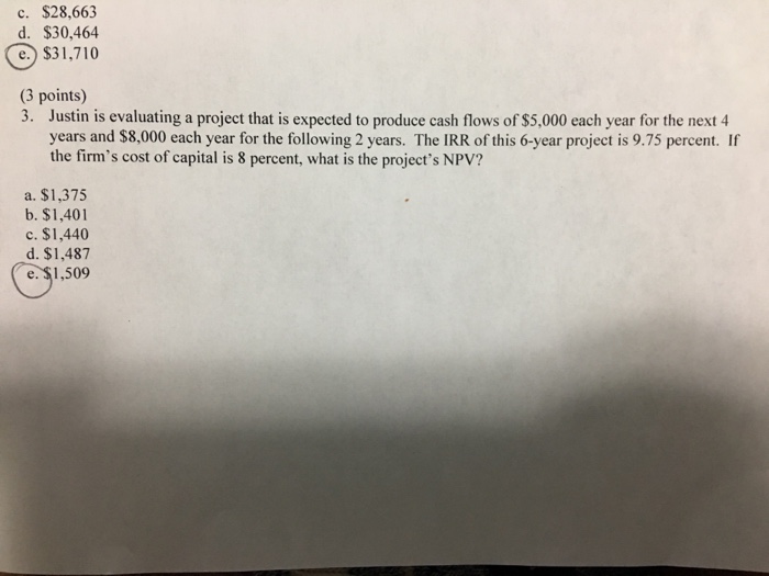  Would like to know how to get the answer. Thank you