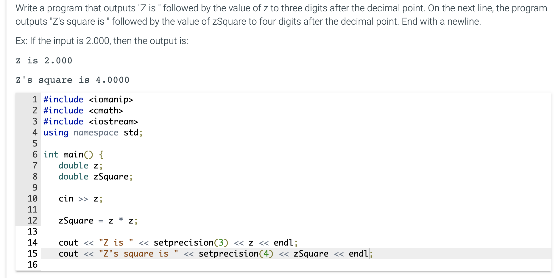  why is my code not working? Write a program that outputs