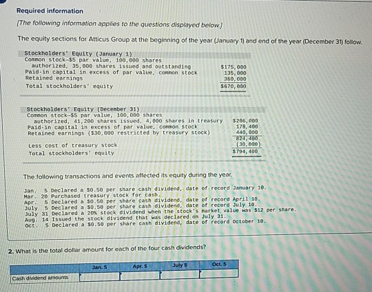 Question 2 (Pt 1) Pt 2. Pt. 3 Pt 4. Required information