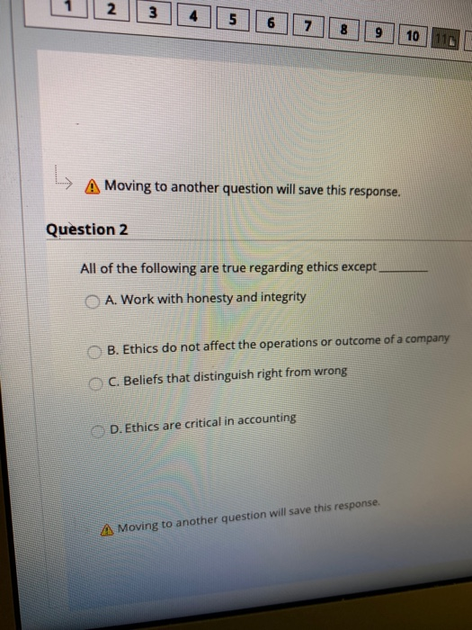  2 3 4 5 6 7 10110 A Moving to another