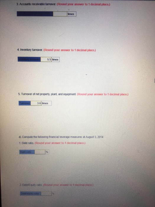 of Canpbell.SapcompaY. Required: followingprolitbility measures for the year ernded August 2014 (Dividends