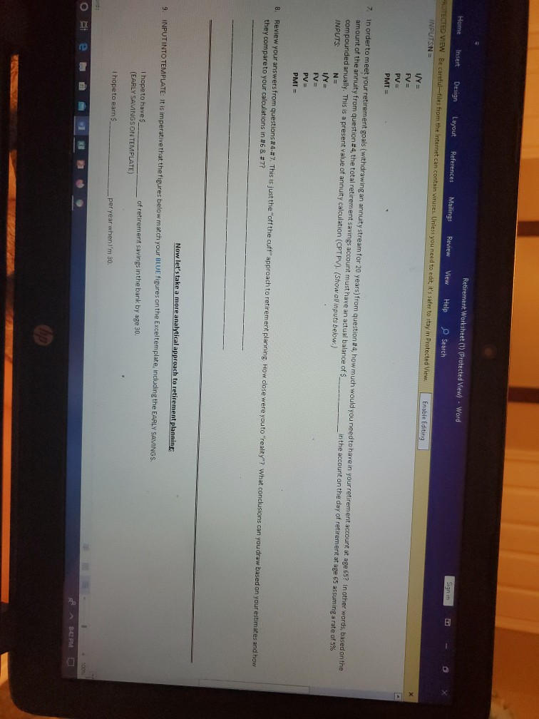 of money. Set your own financial goals and use this worksheet to