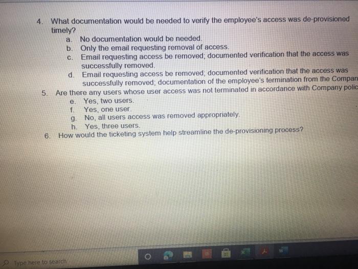 Questions: 1 (LS-4) What two stops (see test of operating effectiveness section)
