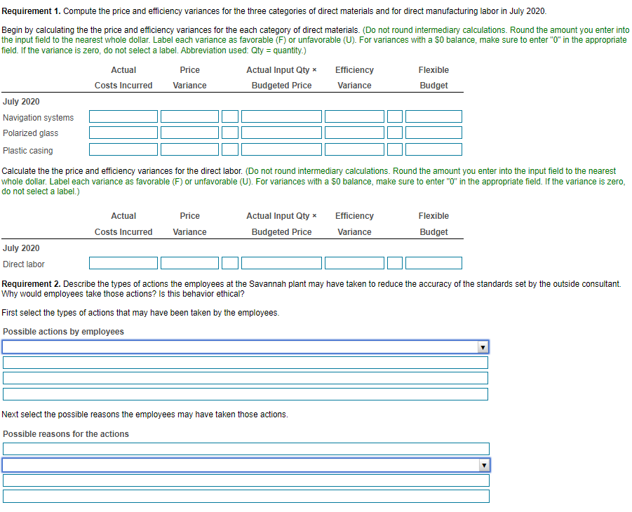 icon to view information about the Magellan XS.) The budgeted and actual