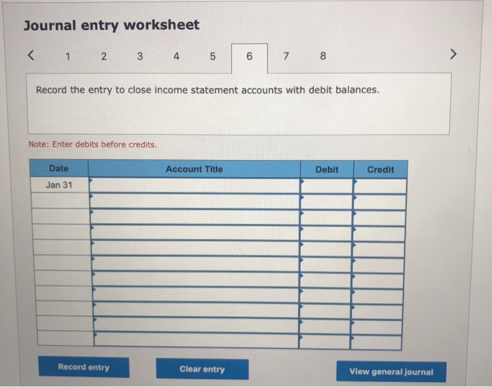 Descriptions of items that require adjusting entries on January 31, 2019, follow.