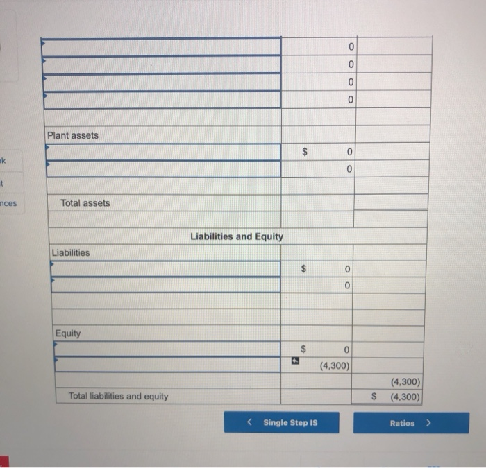 fiscal year-end Requirement General General Trial Balance Multiple Step Ratios Journal Ledger