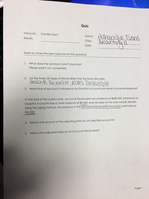  What does the acronym GAAP stand for? Please spell it out