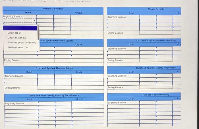 comes from, such as direct labor, direct materials, etc. The options are