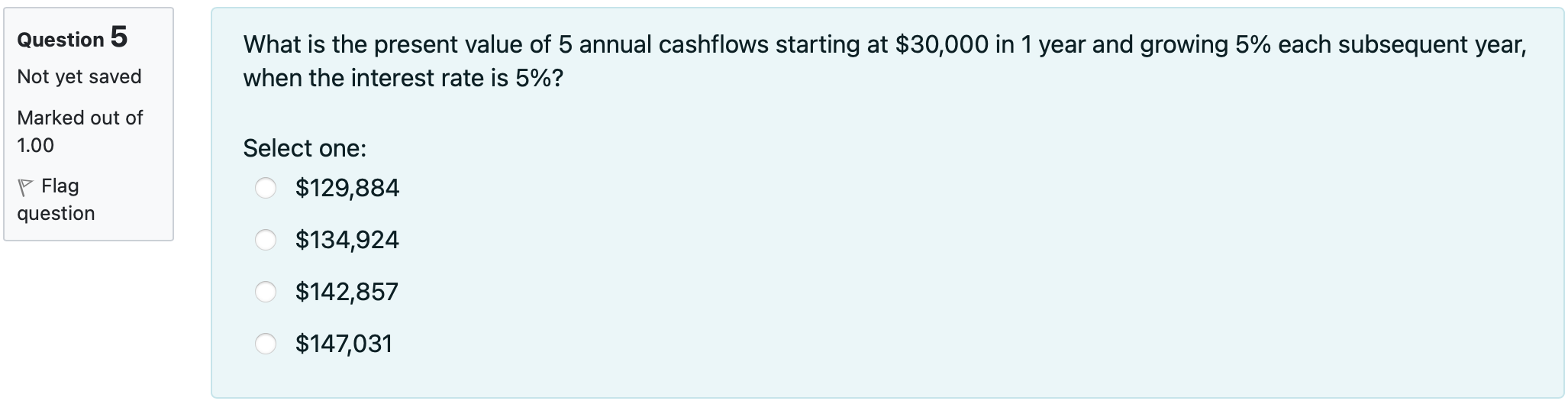 Need help with this practice question. Thank you in advanced! Question 5