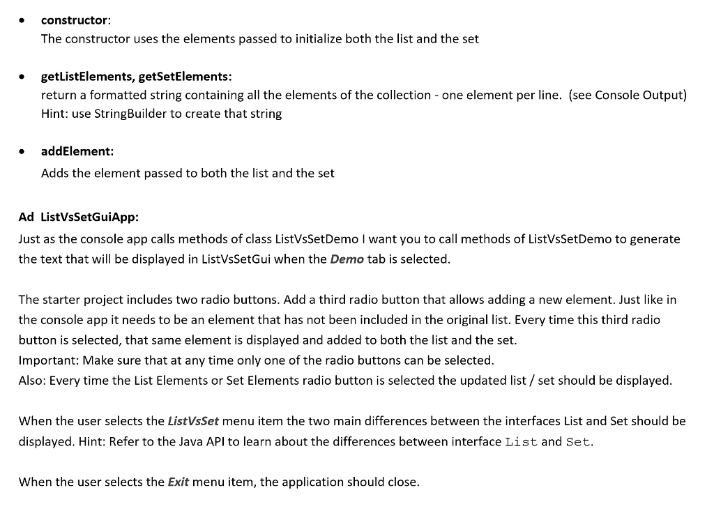 listVsSet; public class createDemoPanel { } -------------------------------------------------------- package listVsSet; import java.awt.Color; /**
