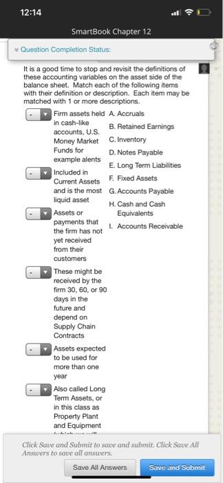 Save Answer It is a good time to stop and revisit the