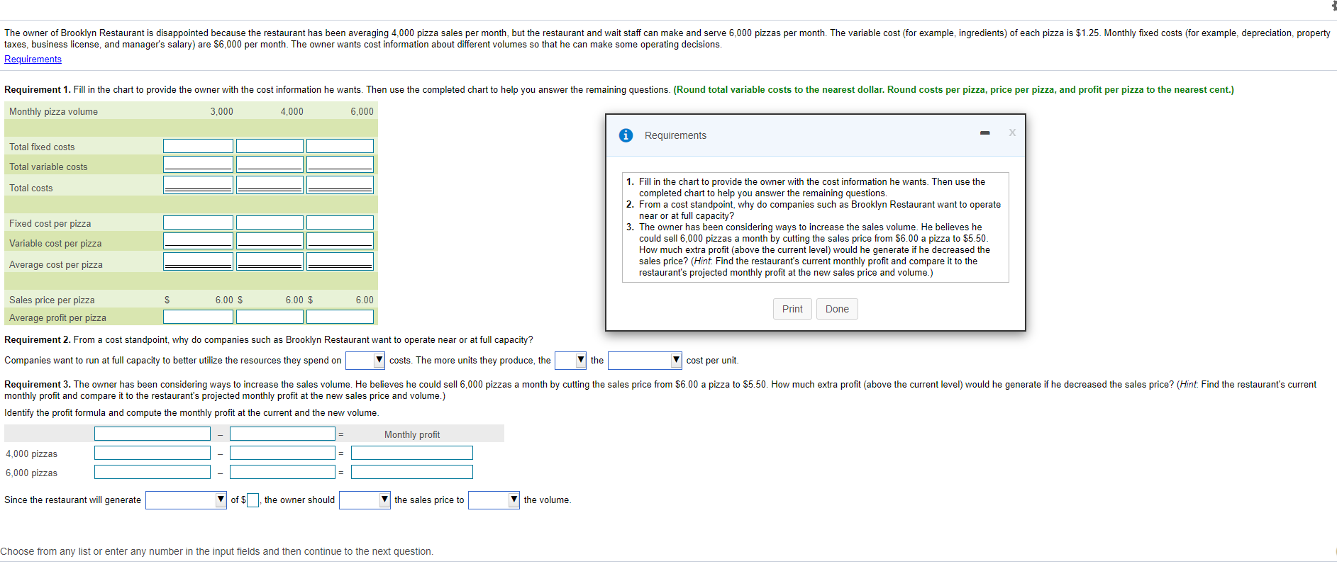  The owner of Brooklyn Restaurant is disappointed because the restaurant has