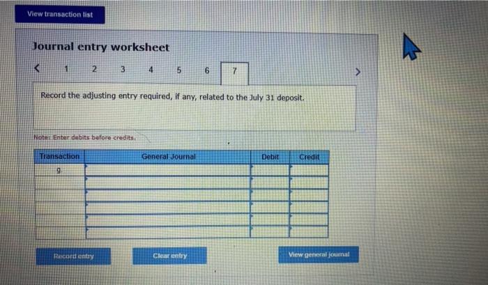 for $2.281 are outstanding checks as of July 31 c. Check No