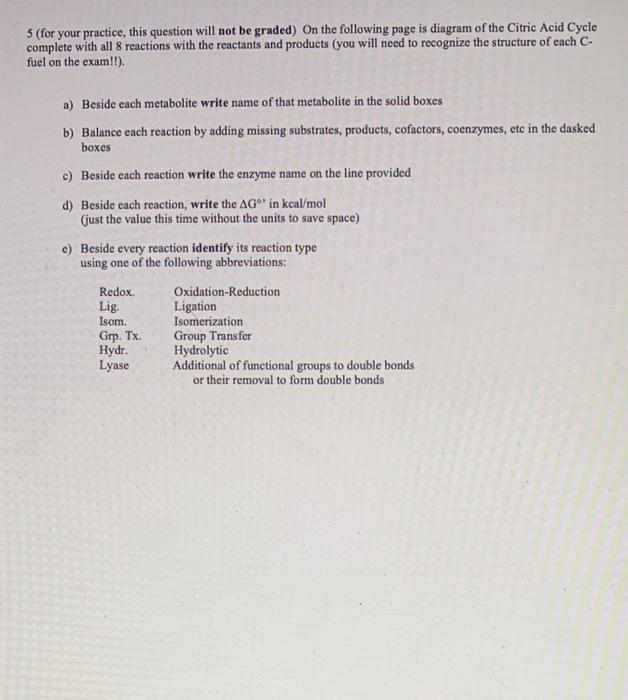  (for your practice, this question will not be graded) On the