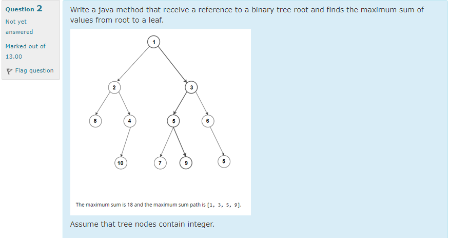 Please .. I want the solution to be in Java code form