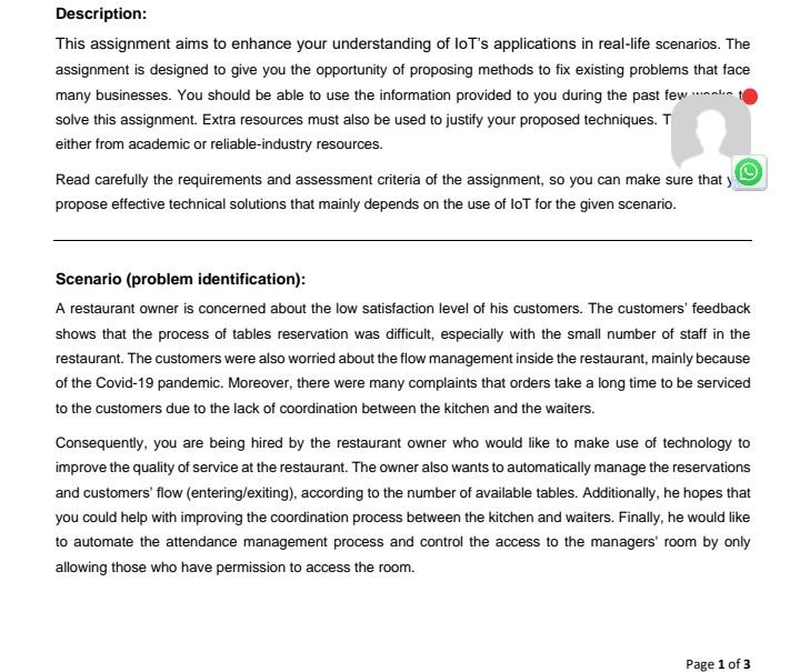  I need clear answer step by step with details Description: This