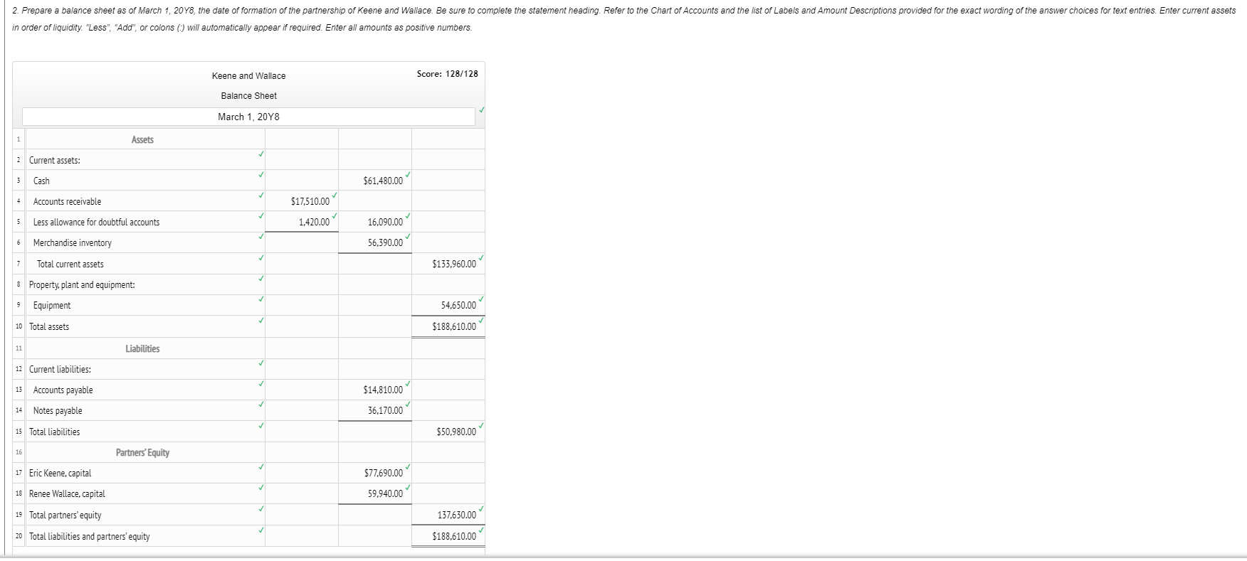 \hline Accounts Receivable & $18,470 & $17,510 \\ Allowance for Doubtful Accounts
