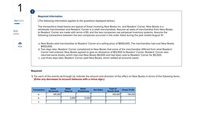  For each of the events ( a ) through ( c
