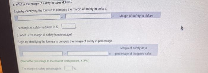 table, a What is the total contribution margin? The total contribution margin