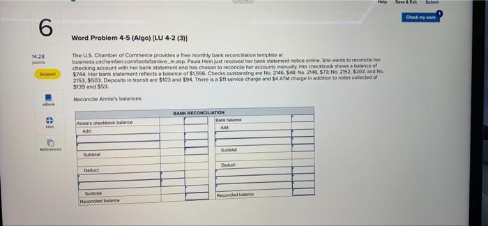 please help Help Save Suit Check my work 6 Word Problem 4-5