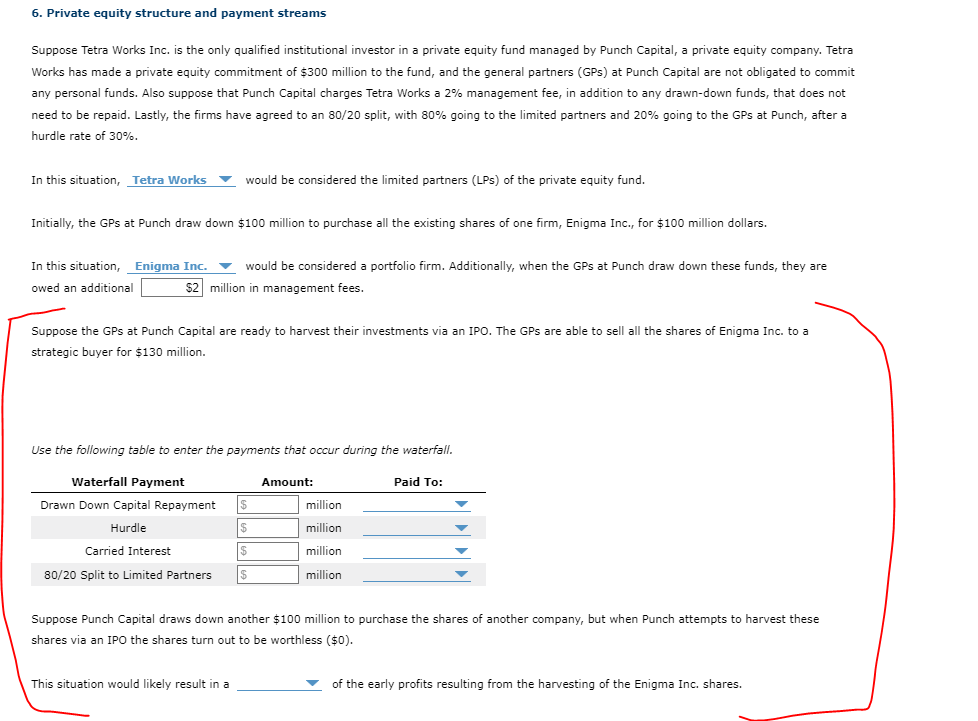  only marked in red please. blanks could be: enigma inc, tetra