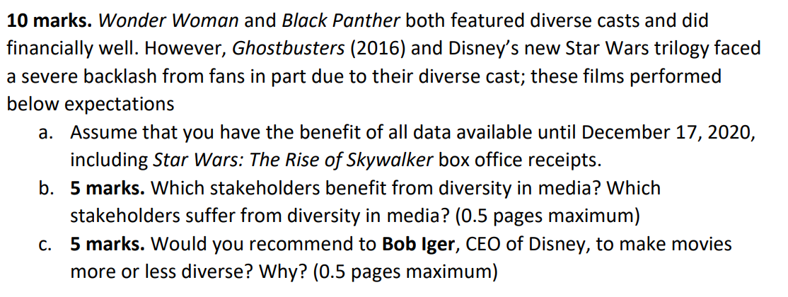 Could someone give me some tips or bullet points? Thanks. 10 marks.