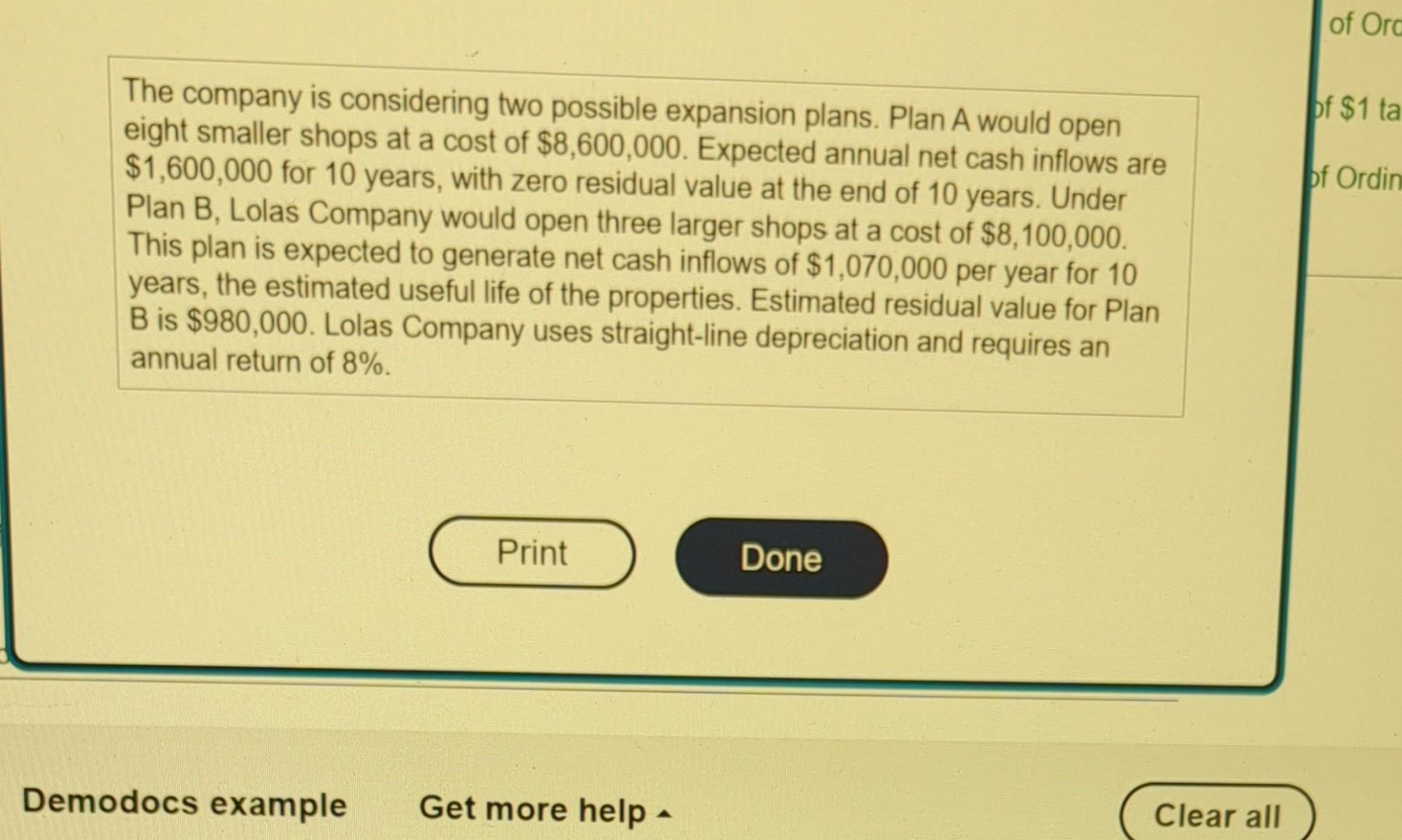 view Present Value of Ordinary Ann table.) (Click the icon to view