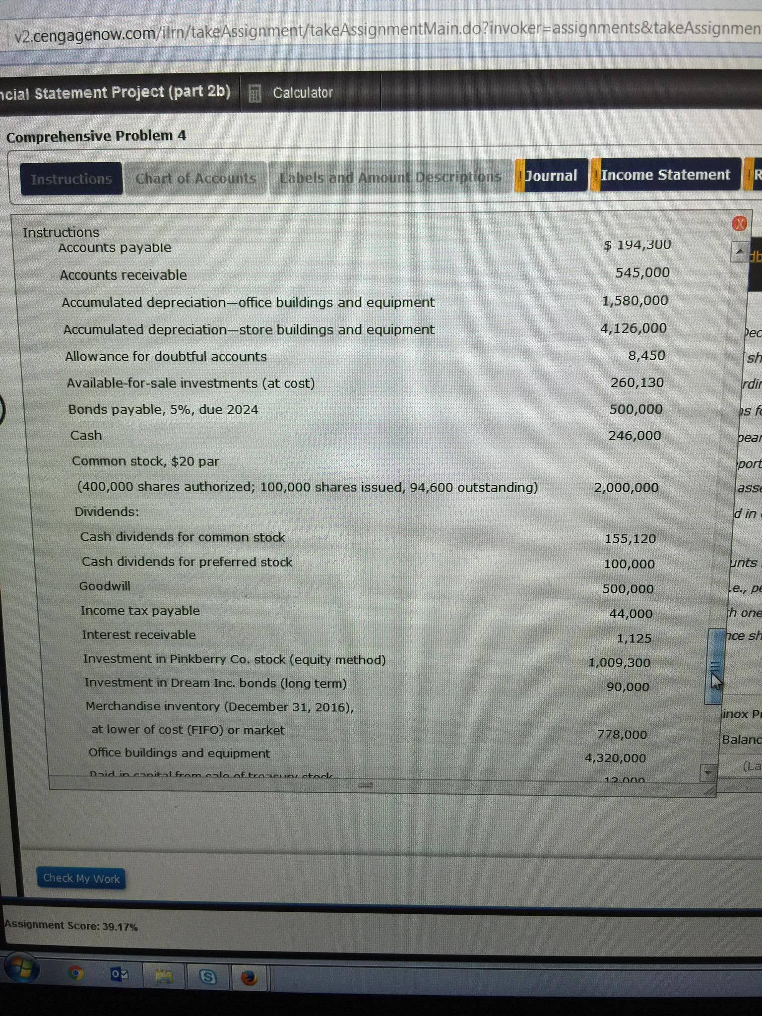 2. B. Prepare a retained earnings statement for the year ended December