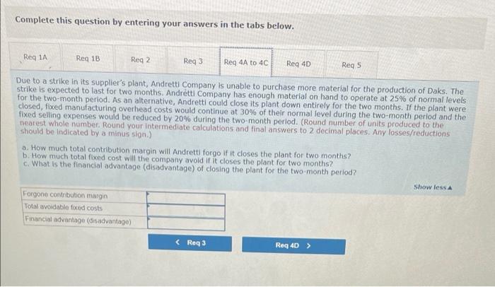 please include how you calculated the answer thx. Complete this question by