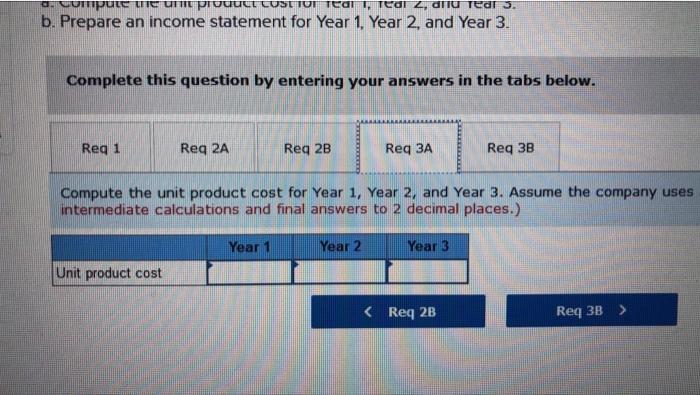 overhead Variable selling and administrative Fixed costs per year: Fixed manufacturing overhead