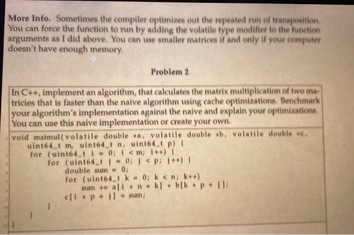 More Info. Sometimes the compiler optimizes out the repeated run of