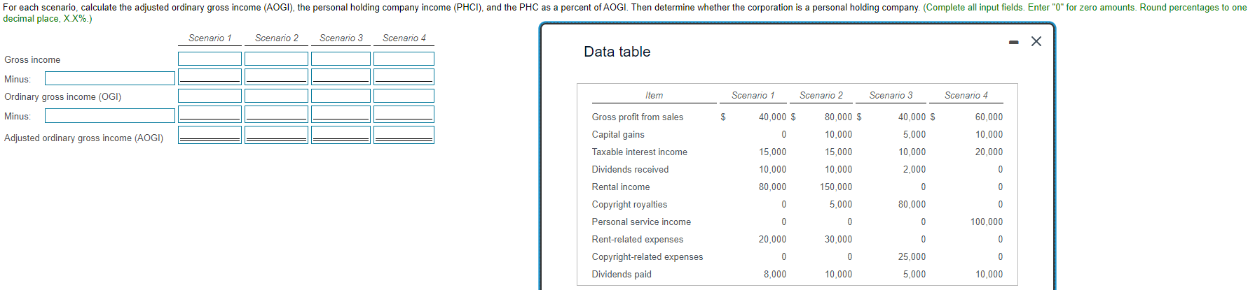  Data table Data table