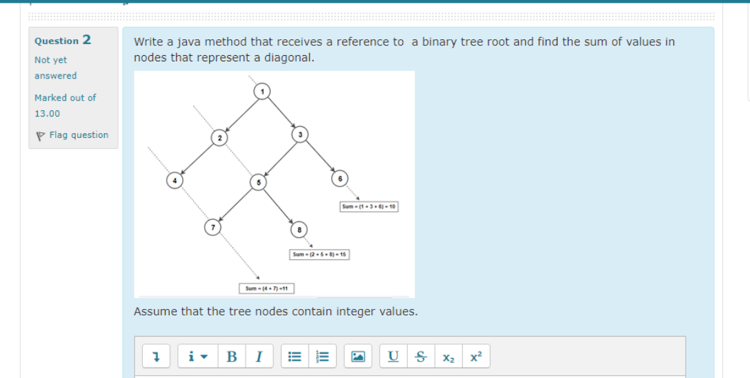 I want the solution in Java Data Structure, as quickly as possible,
