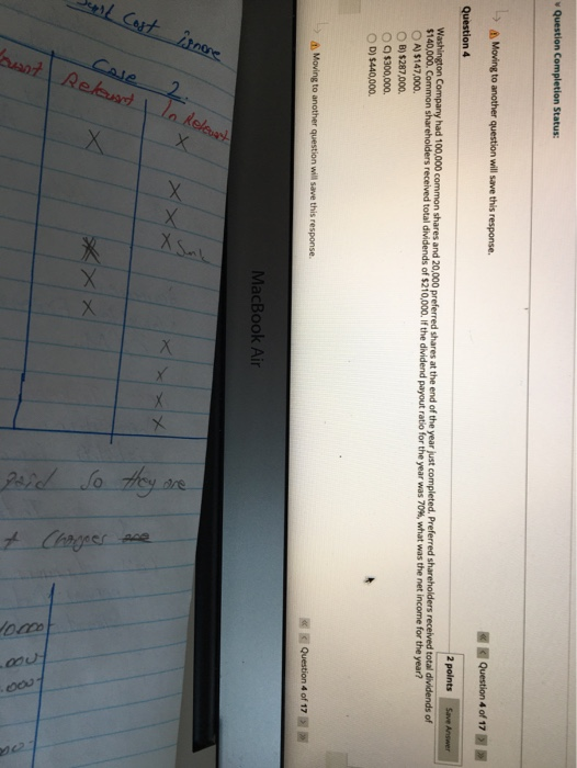  Question Completion Status: Moving to another question will save this response.