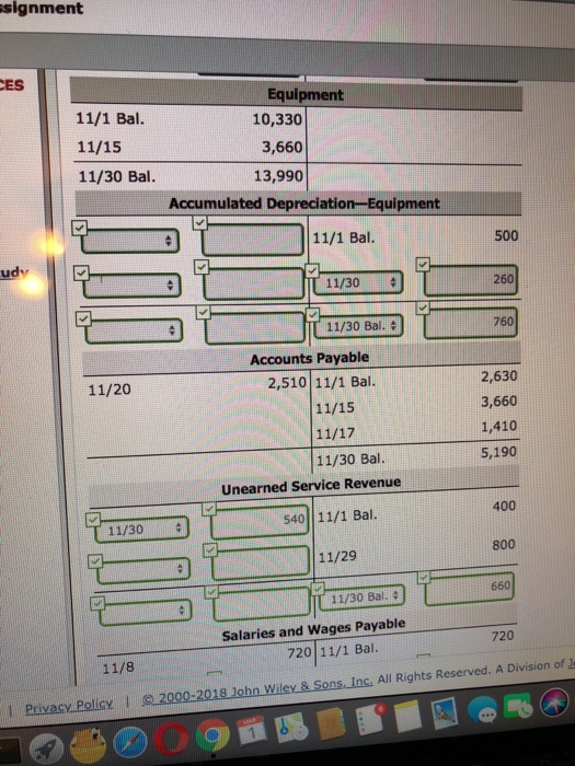 FULLS Debit Cash Accounts Receivable Supplies Equipment Credit 500 2,630 400 720