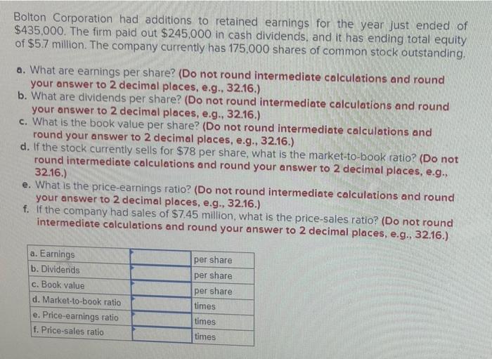 please explain how you got your answer and include our formulas. thank
