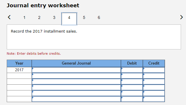 of installment sales Cash collections on installment sales during: 2016 2017 204,000