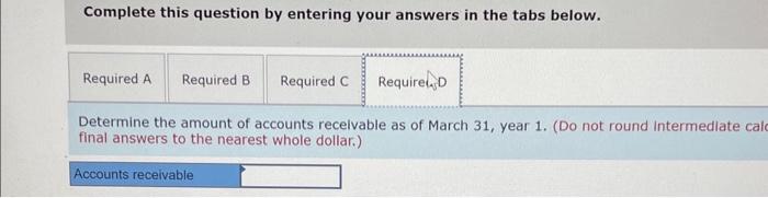 following the sale. Required o. Prepare a sales budget for the first