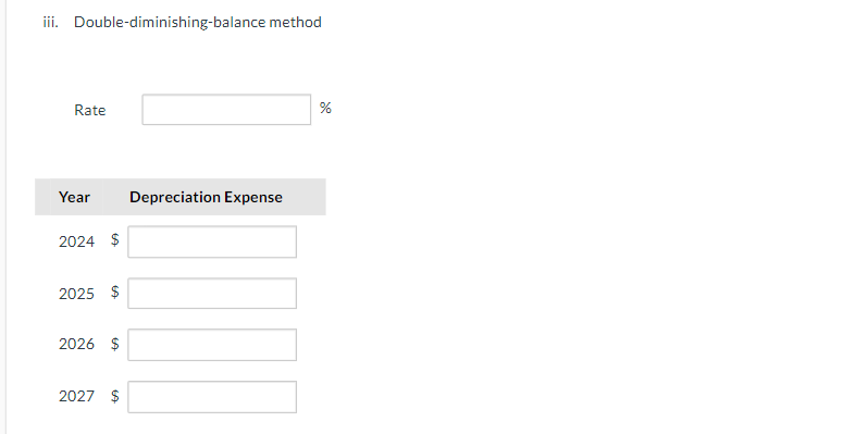 on January 1,2024 , for $196,000. It is expected to have a