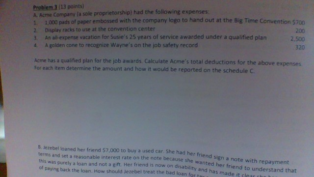  Problem 3. ( sorry for a confsion) Problem 3 (13 points)