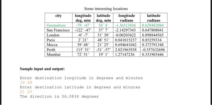 to any point on be. You will have to convert the math